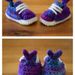 Newborn Mermaid Tail Sneakers Free Crochet Pattern