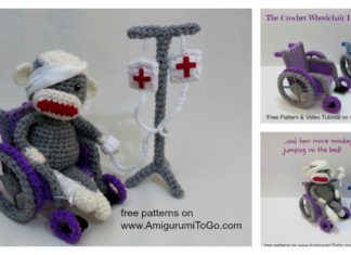 Crochet Amigurumi Wheelchair Free Pattern and Video Tutorial