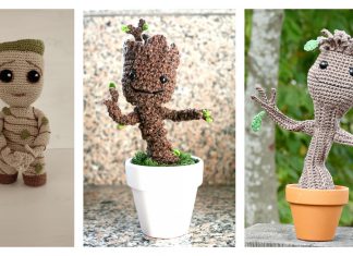 Crochet Potted Baby Groot Free Patterns