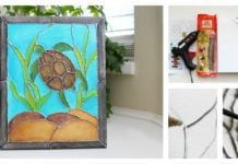 Faux Stained Glass DIY Canvas Painting