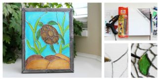 Faux Stained Glass DIY Canvas Painting