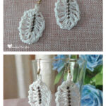 Feather Earrings Free Crochet Pattern