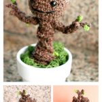 Free Crochet Pattern: Potted Baby Groot from Guardians of the Galaxy