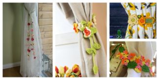 Flower Curtain Tie Back Free Crochet Patterns