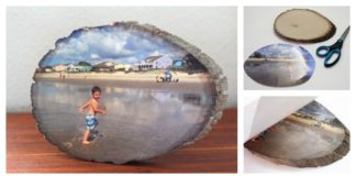 How To Transfer a Photo onto a Slice of Wood