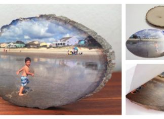 How To Transfer a Photo onto a Slice of Wood