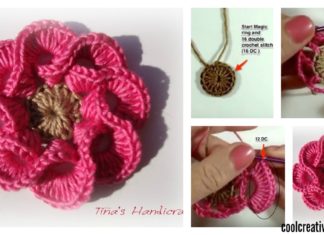 How to Crochet 3D Flowers Multi Petals