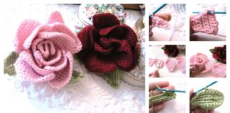 Beautiful Crochet Rose Flower Free Pattern