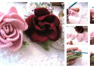 Beautiful Crochet Rose Flower Free Pattern