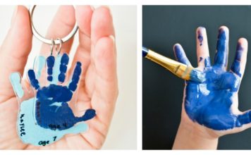 DIY Handprint Keychain