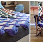 Free 3D Illusion Diamond Blanket Crochet Pattern