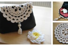 Leather & Crochet Doily Clutch Free Pattern and Tutorial