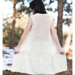 Lotus Longline Vest Free Crochet Pattern