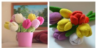 Beautiful Tulip Crochet Pattern and Video Tutorial