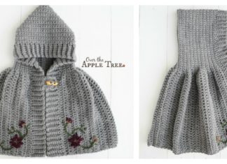 Hooded Cape Free Crochet Pattern for Girl