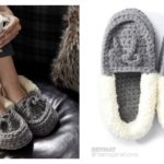 Family Moccasins Slippers Free Crochet  Pattern and Video Tutorial