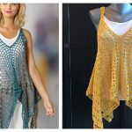Kanata Kerchief Tank Top Free Crochet Pattern