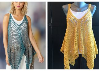 Kanata Kerchief Tank Top Free Crochet Pattern