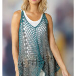 Lunar Mesh Summer Tunic Free Crochet Pattern and Video Tutorial