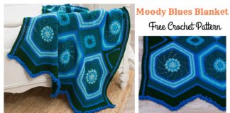 Moody Blues Blanket Free Crochet Pattern