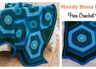 Moody Blues Blanket Free Crochet Pattern