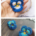 Pansies Free Crochet Pattern