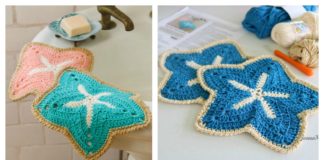 Starfish Dishcloths Free Crochet Pattern