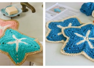 Starfish Dishcloths Free Crochet Pattern