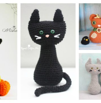 Amigurumi Halloween Black Cat Free Crochet Pattern
