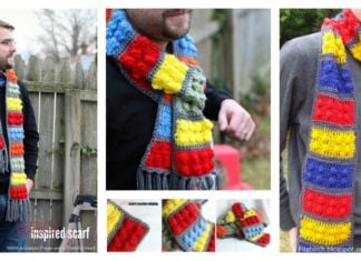 Awesome Lego Brick Scarf Free Crochet Pattern