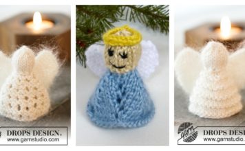 Christmas Angel Ornaments Free Knittin g Pattern