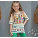 Granny Square Tunic Free Crochet Pattern and Video Tutorial