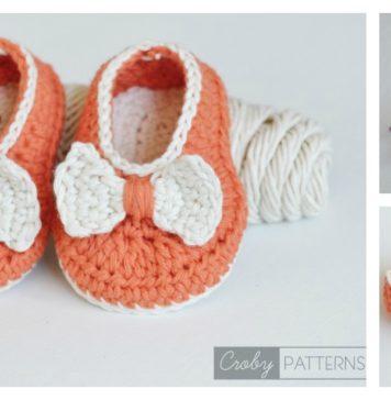 Orange Pumpkin Baby Booties Free Crochet Pattern