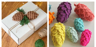 Pine Cone Ornament Free Crochet Pattern