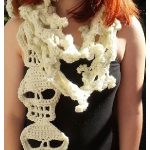 Vertebra Skull Scarf Free Crochet Pattern