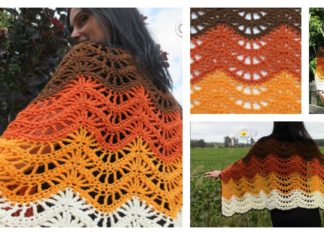 Autumn Moon Blanket Wrap Pattern