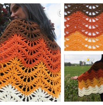 Autumn Moon Blanket Wrap Pattern