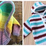 Child Size Hooded Cardigan Free Crochet Pattern