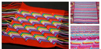 Classic Apache Tears Stitch Blanket Free Crochet Pattern and Video Tutorial