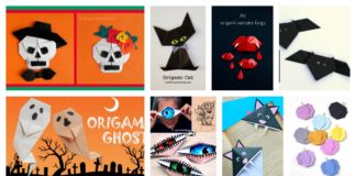 Halloween Origami Paper Crafts for Kids