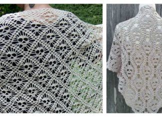 Skull Shawl Free Crochet Pattern