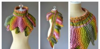 18 Petals Scarf Free Knitting Pattern