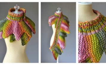 18 Petals Scarf Free Knitting Pattern