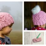 Chunky Cabled Heart Hat Free Crochet Pattern