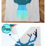 Corner to Corner Deer Afghan Blanket Free Crochet Pattern