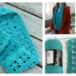 Cube Lace Infinity Scarf Free Crochet Pattern