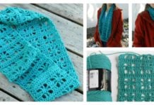 Cube Lace Infinity Scarf Free Crochet Pattern