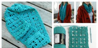 Cube Lace Infinity Scarf Free Crochet Pattern