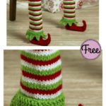 Elf Shoe Table Leg Cover Free Knitting Pattern