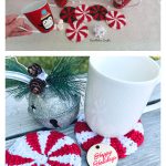 Peppermint Candy Coaster Free Crochet Pattern